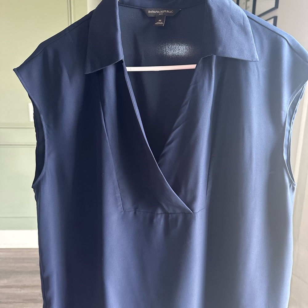 Banana Republic Navy Blouse